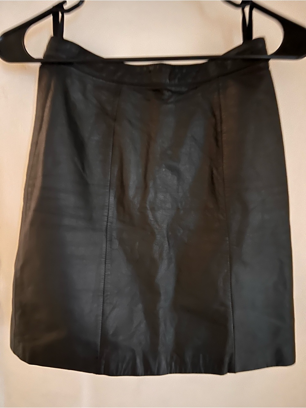 Vintage Berman’s Black Leather Mini Skirt